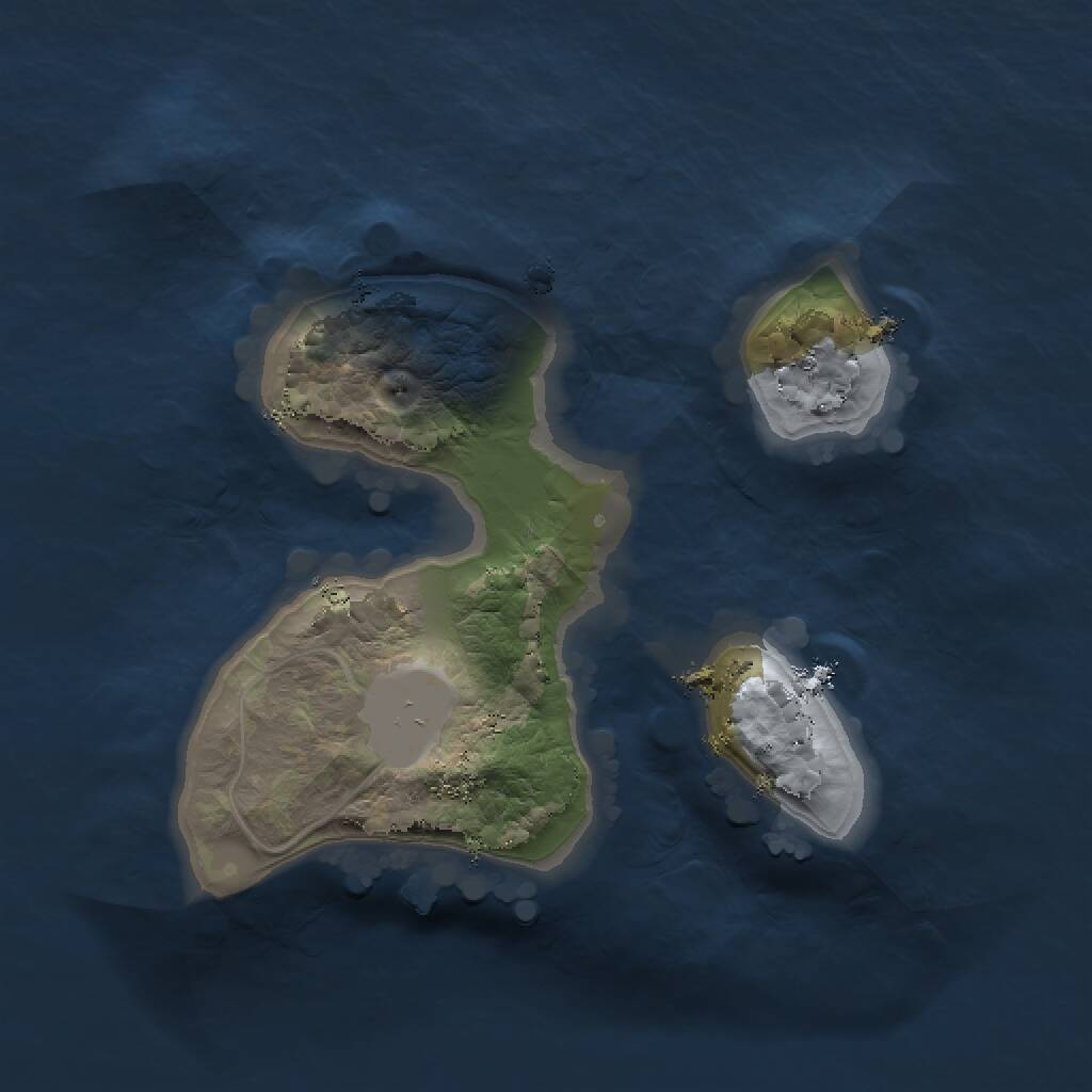 Rust Map: Procedural Map, Size: 1500, Seed: 15121974, 1 Monuments