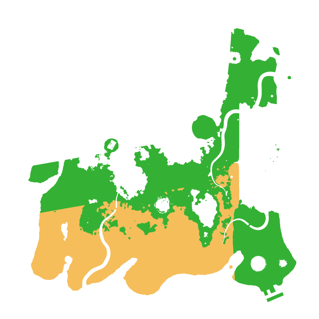 Biome Rust Map: Procedural Map, Size: 3700, Seed: 162125616
