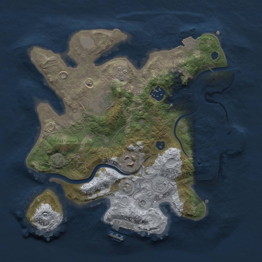 Rust Map: Procedural Map, Size: 2800, Seed: 162212, 10 Monuments