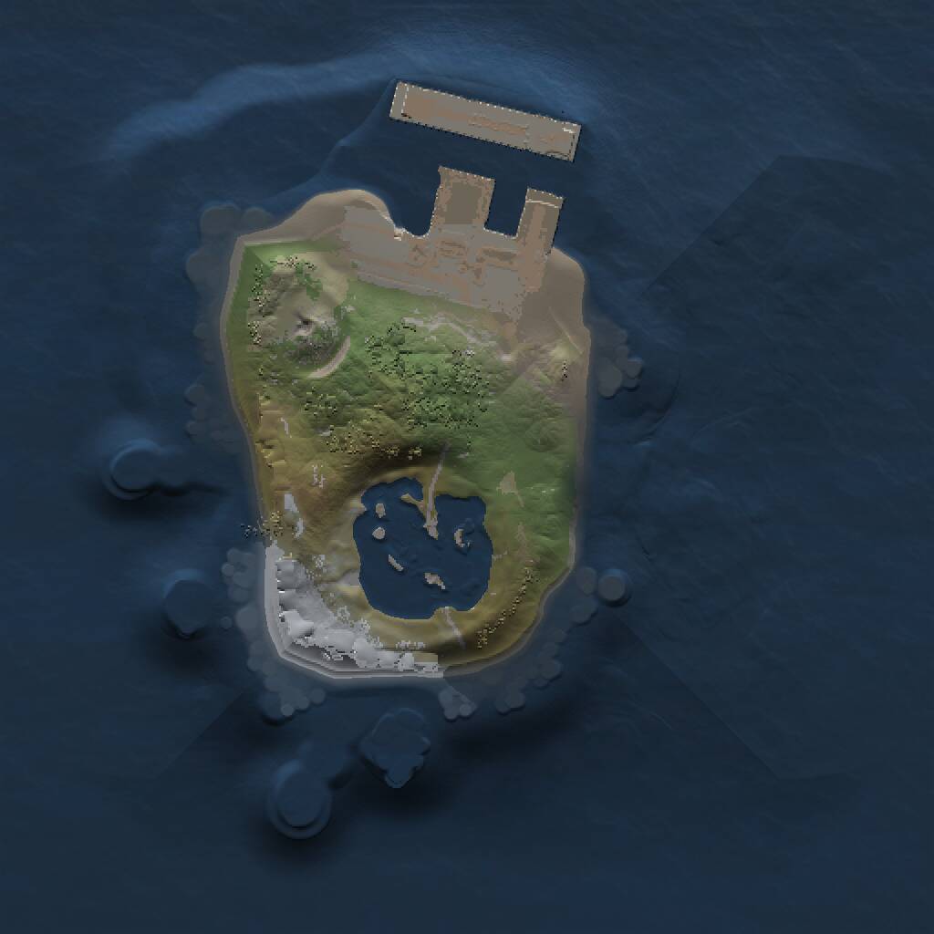 Rust Map: Procedural Map, Size: 1000, Seed: 654815202, 3 Monuments