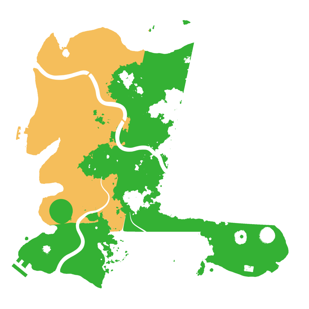 Biome Rust Map: Procedural Map, Size: 3500, Seed: 631956557