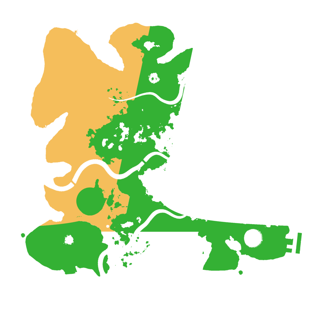 Biome Rust Map: Procedural Map, Size: 3000, Seed: 631956557