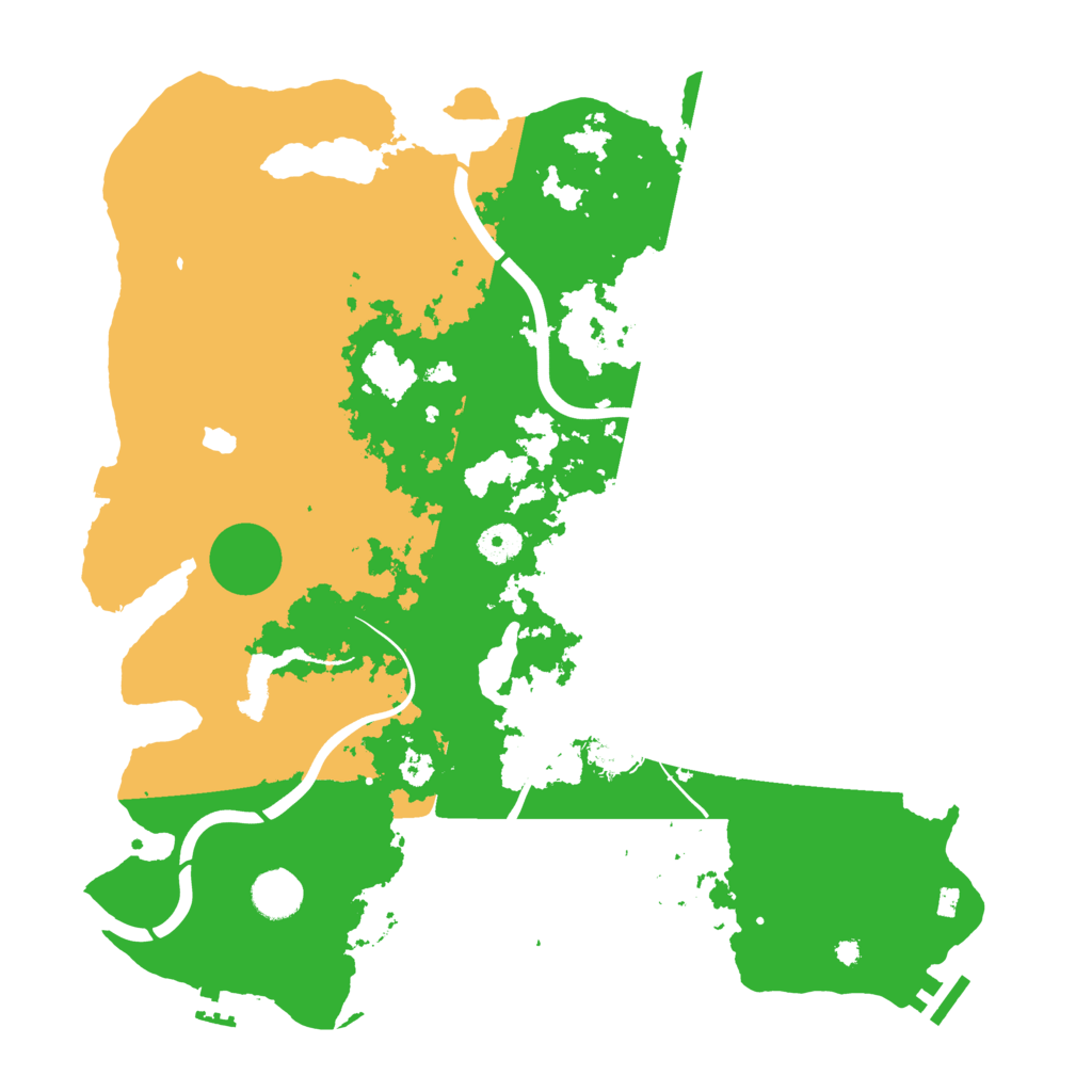 Biome Rust Map: Procedural Map, Size: 4000, Seed: 631956557