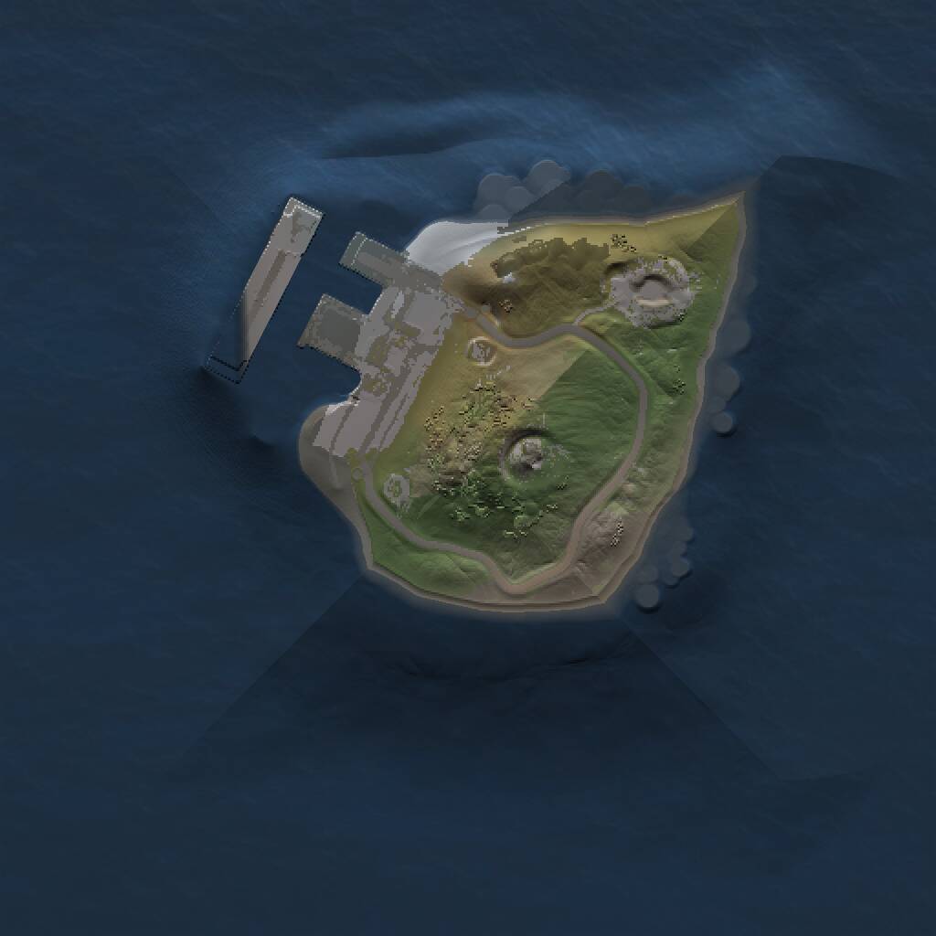 Rust Map: Procedural Map, Size: 1000, Seed: 817325, 2 Monuments