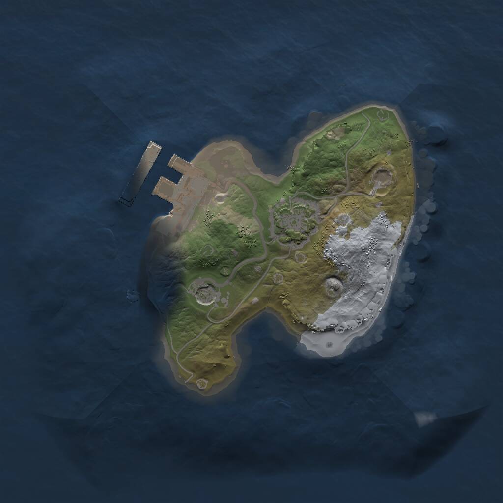 Rust Map: Procedural Map, Size: 1500, Seed: 510133904, 4 Monuments