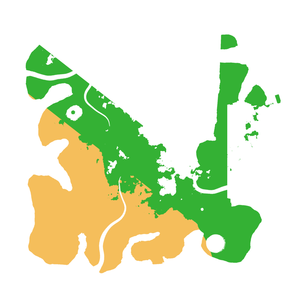 Biome Rust Map: Procedural Map, Size: 3000, Seed: 23628333