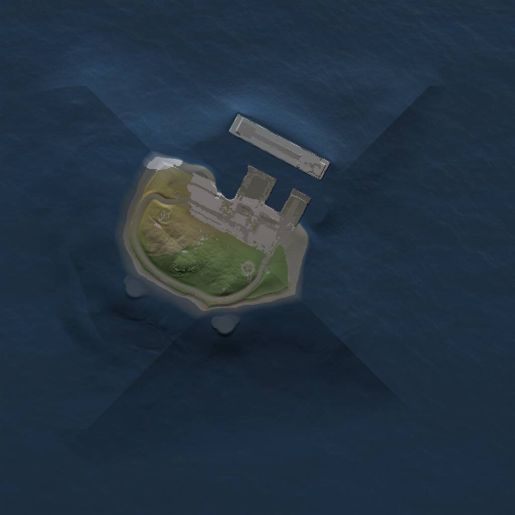 Rust Map: Procedural Map, Size: 1000, Seed: 624994518, 2 Monuments