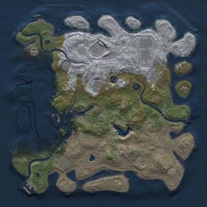 Thumbnail Rust Map: Procedural Map, Size: 4250, Seed: 1162078937, 17 Monuments