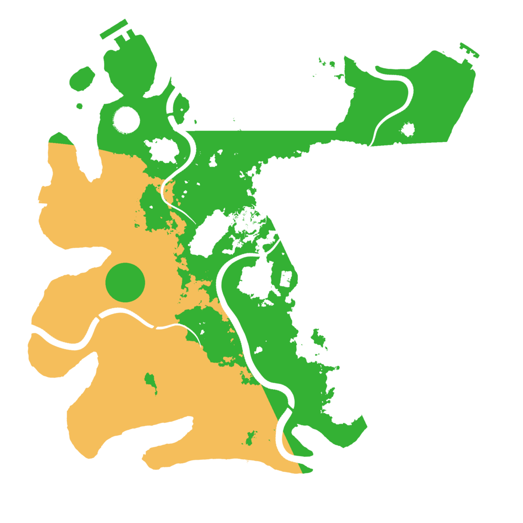 Biome Rust Map: Procedural Map, Size: 3500, Seed: 1941530673