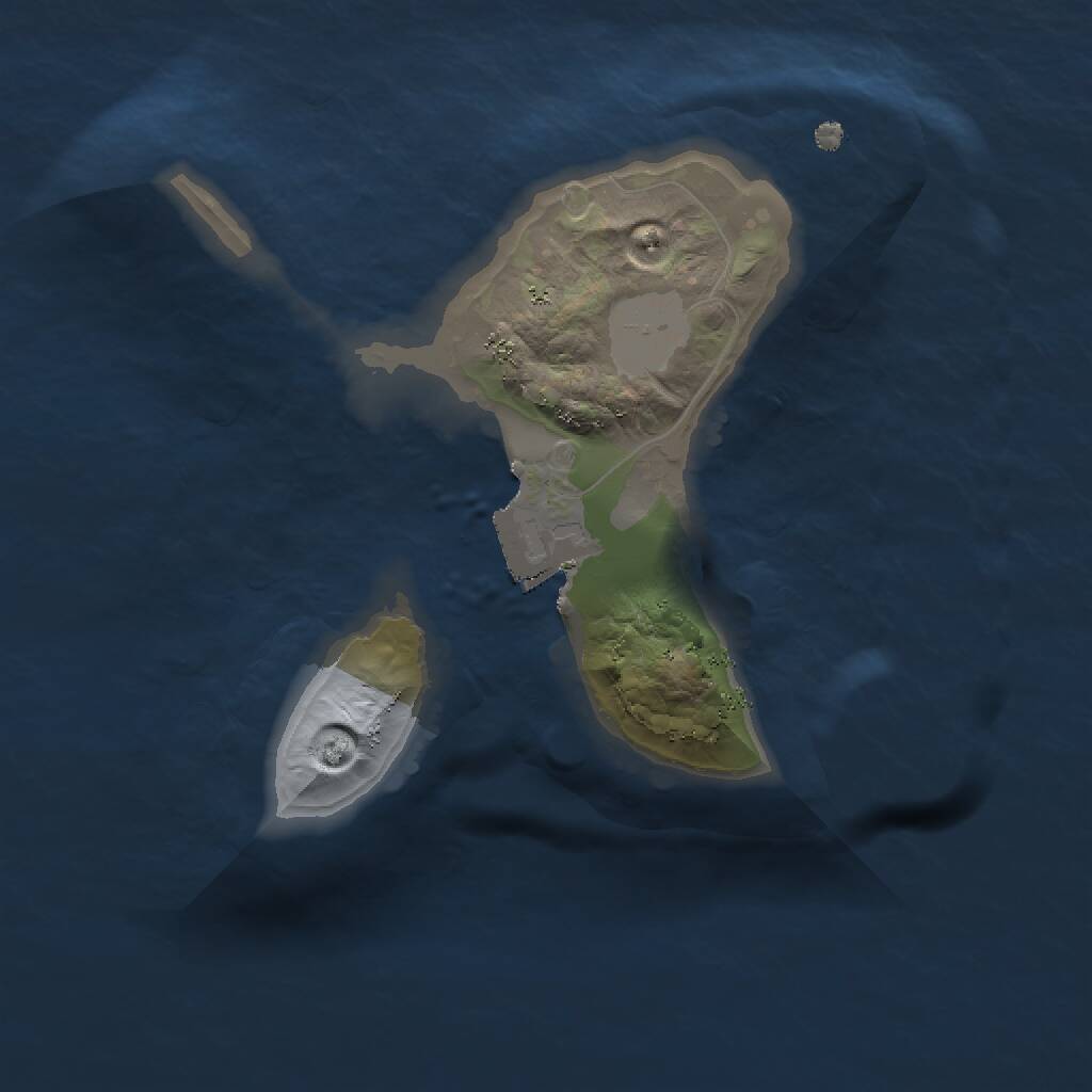 Rust Map: Procedural Map, Size: 1500, Seed: 47002, 1 Monuments