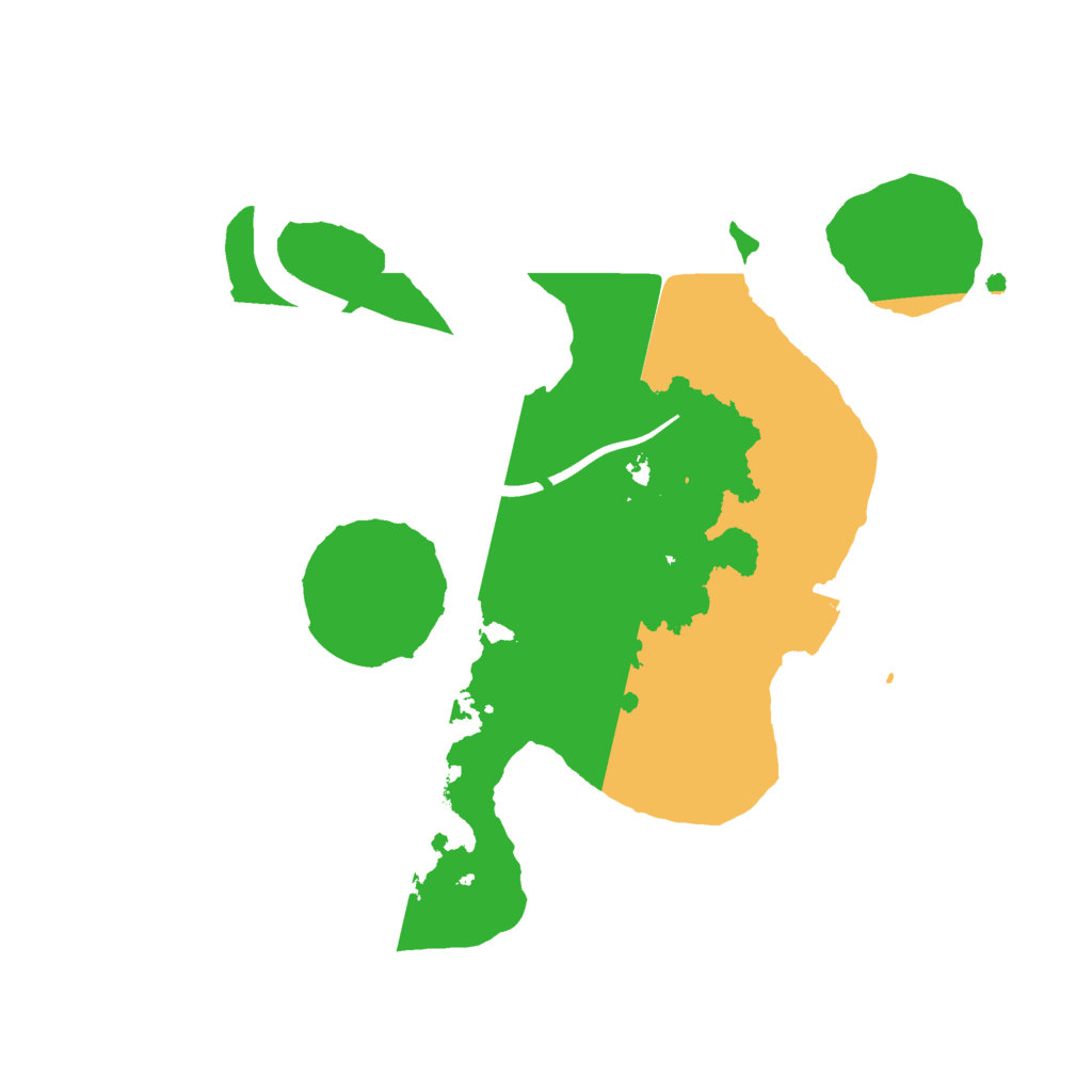 Biome Rust Map: Procedural Map, Size: 2100, Seed: 1000