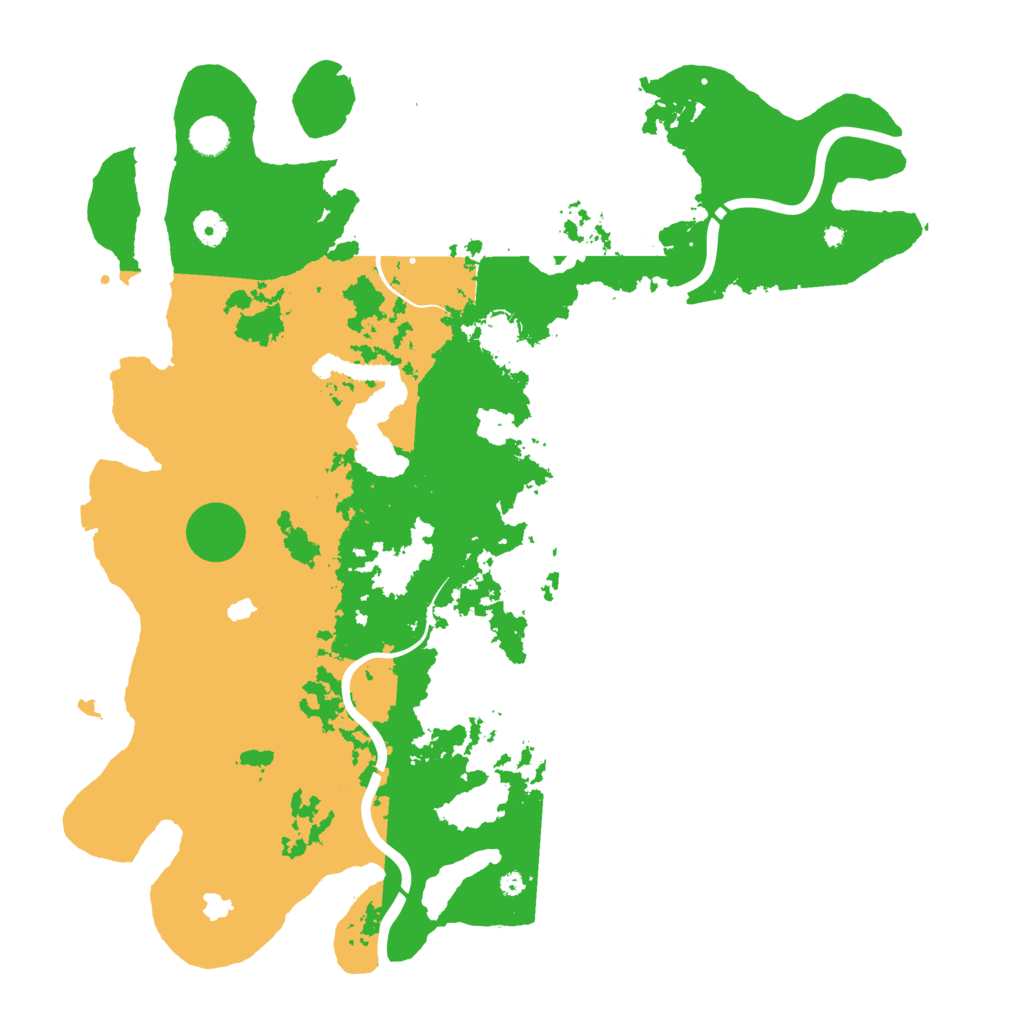 Biome Rust Map: Procedural Map, Size: 4544, Seed: 8038241
