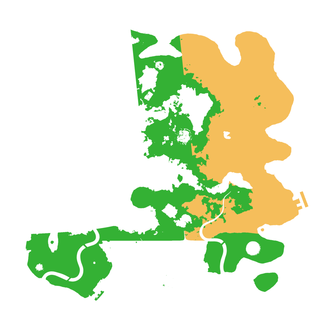 Biome Rust Map: Procedural Map, Size: 4000, Seed: 7193