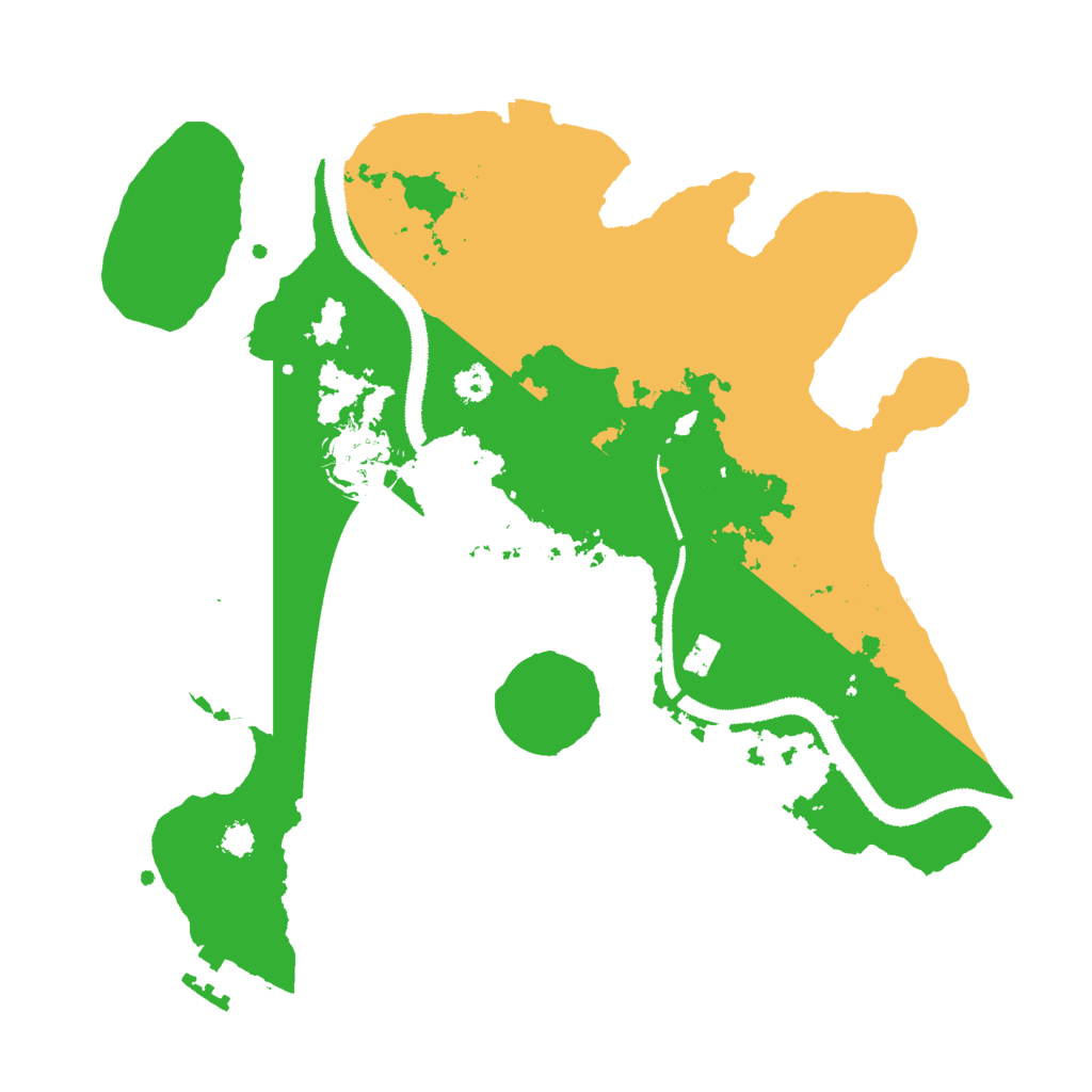Biome Rust Map: Procedural Map, Size: 3000, Seed: 897451253