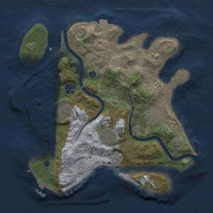 Thumbnail Rust Map: Procedural Map, Size: 3000, Seed: 897451253, 11 Monuments