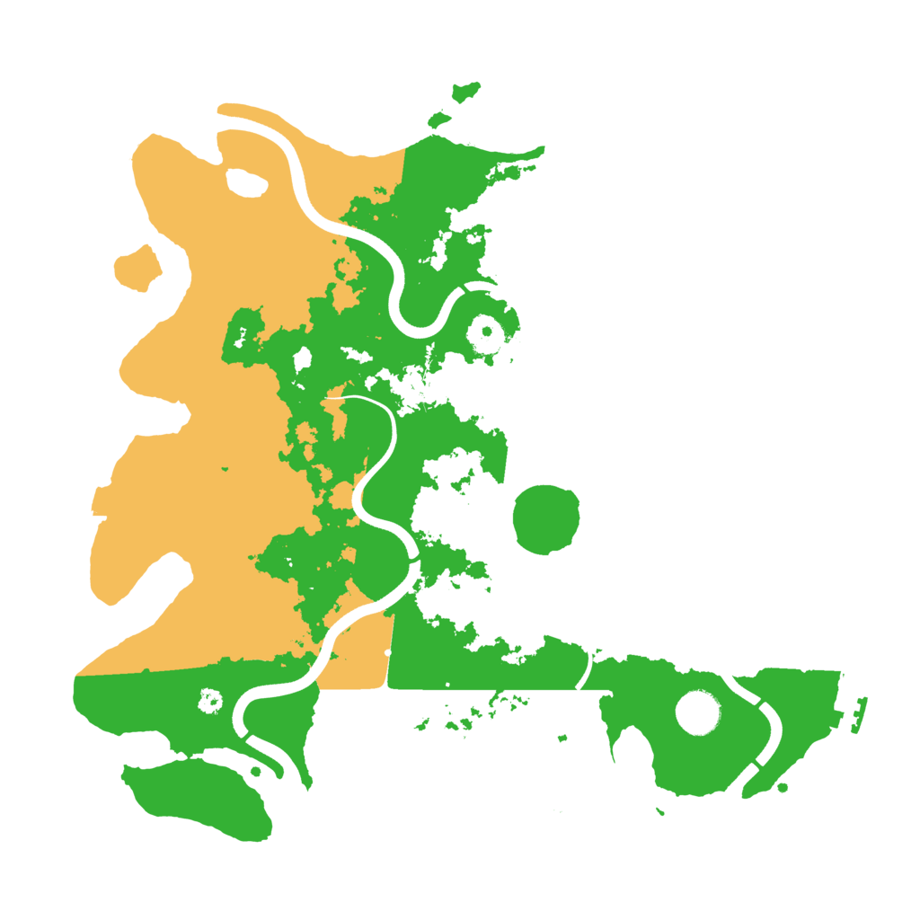 Biome Rust Map: Procedural Map, Size: 3700, Seed: 757931