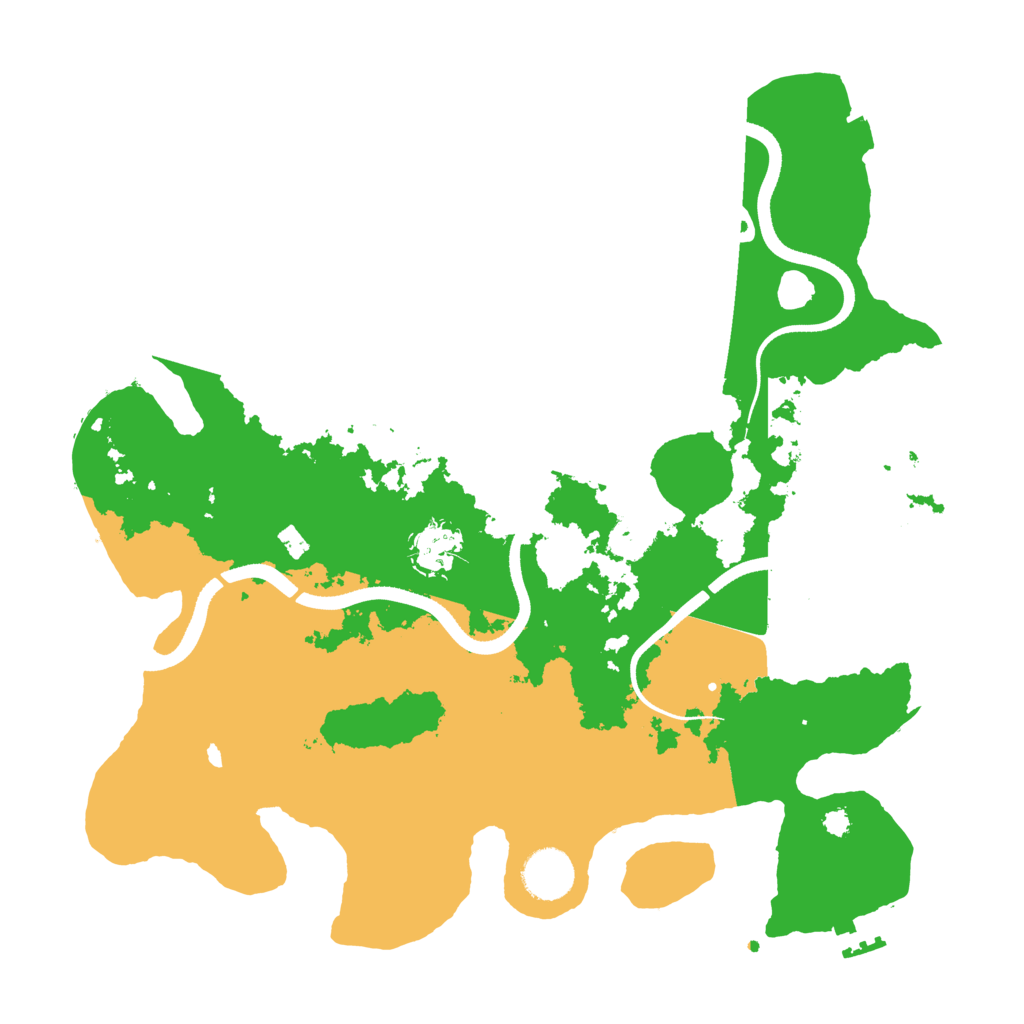Biome Rust Map: Procedural Map, Size: 3500, Seed: 287074049