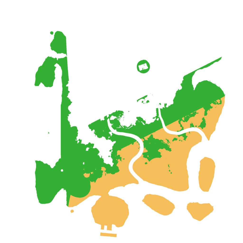 Biome Rust Map: Procedural Map, Size: 3000, Seed: 3457