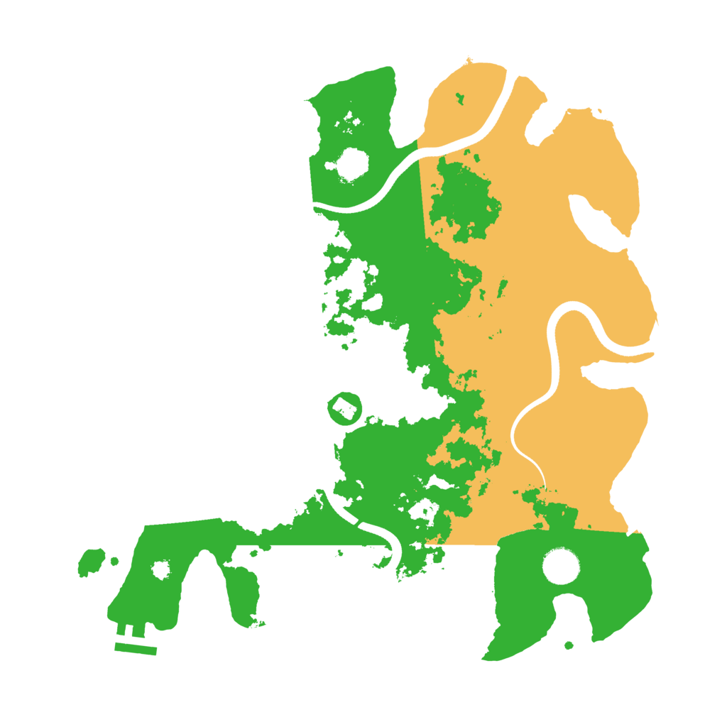 Biome Rust Map: Procedural Map, Size: 3500, Seed: 316060822