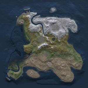 Thumbnail Rust Map: Procedural Map, Size: 3000, Seed: 6767, 12 Monuments