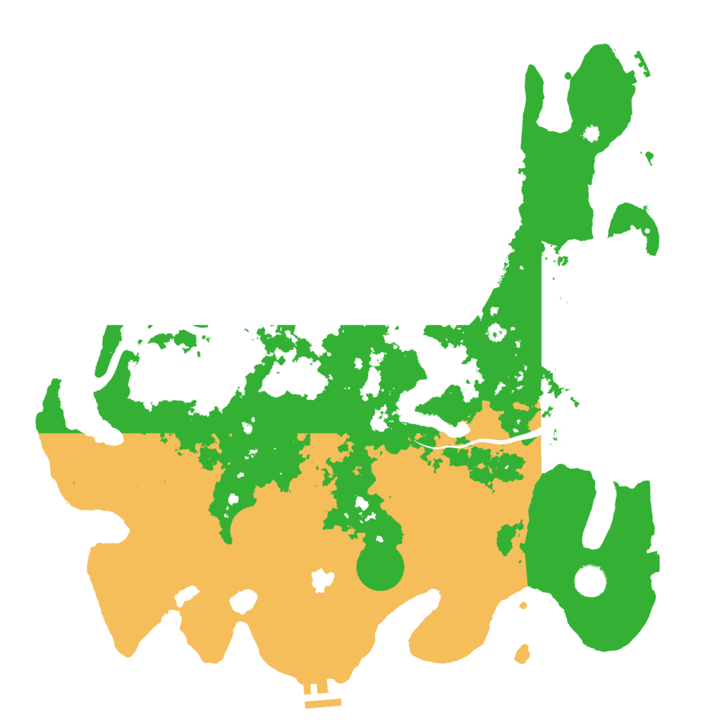Biome Rust Map: Procedural Map, Size: 4000, Seed: 66612