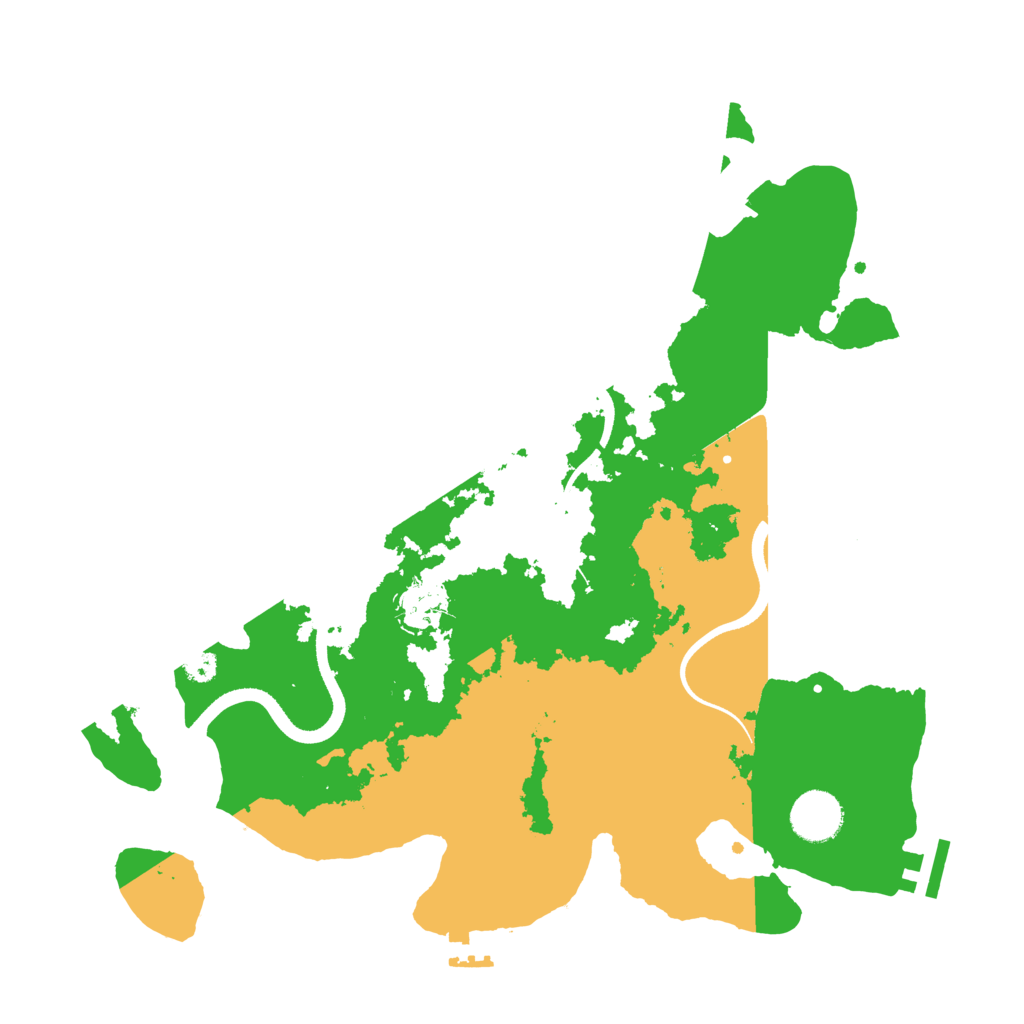 Biome Rust Map: Procedural Map, Size: 3500, Seed: 1918118511