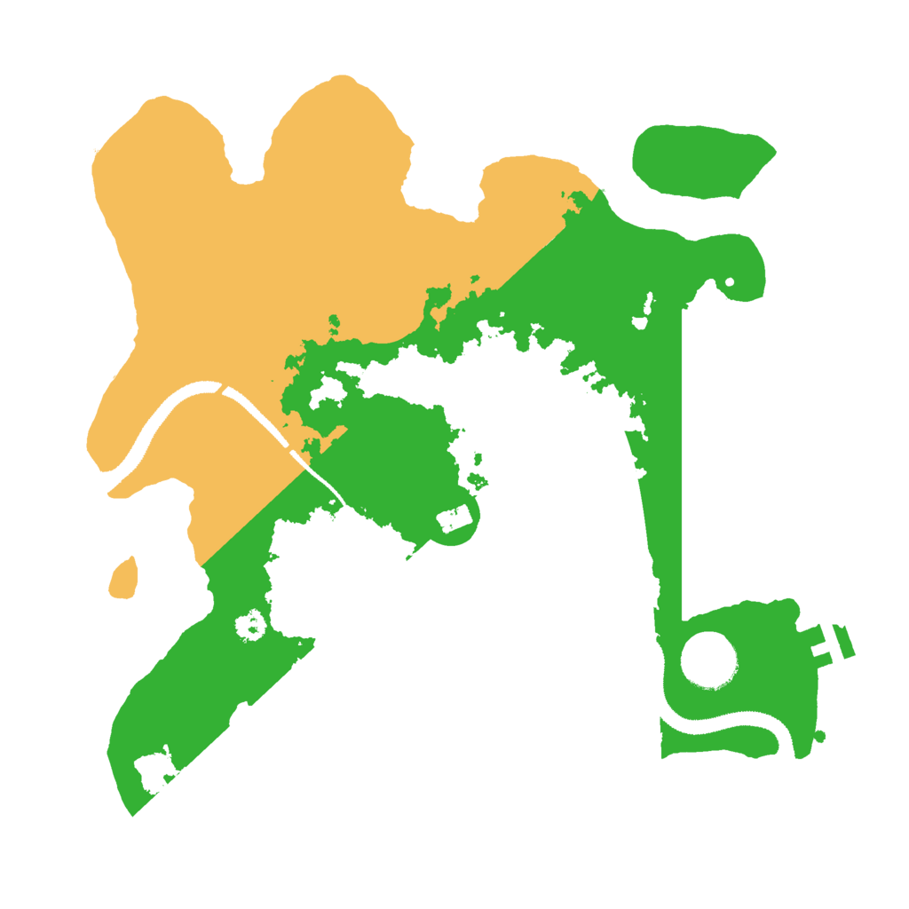 Biome Rust Map: Procedural Map, Size: 3000, Seed: 1670030585