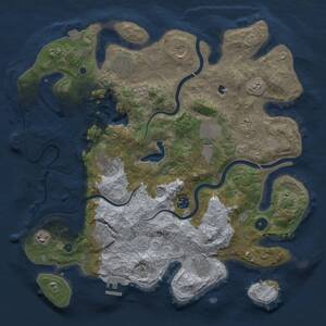 Thumbnail Rust Map: Procedural Map, Size: 4000, Seed: 860, 16 Monuments