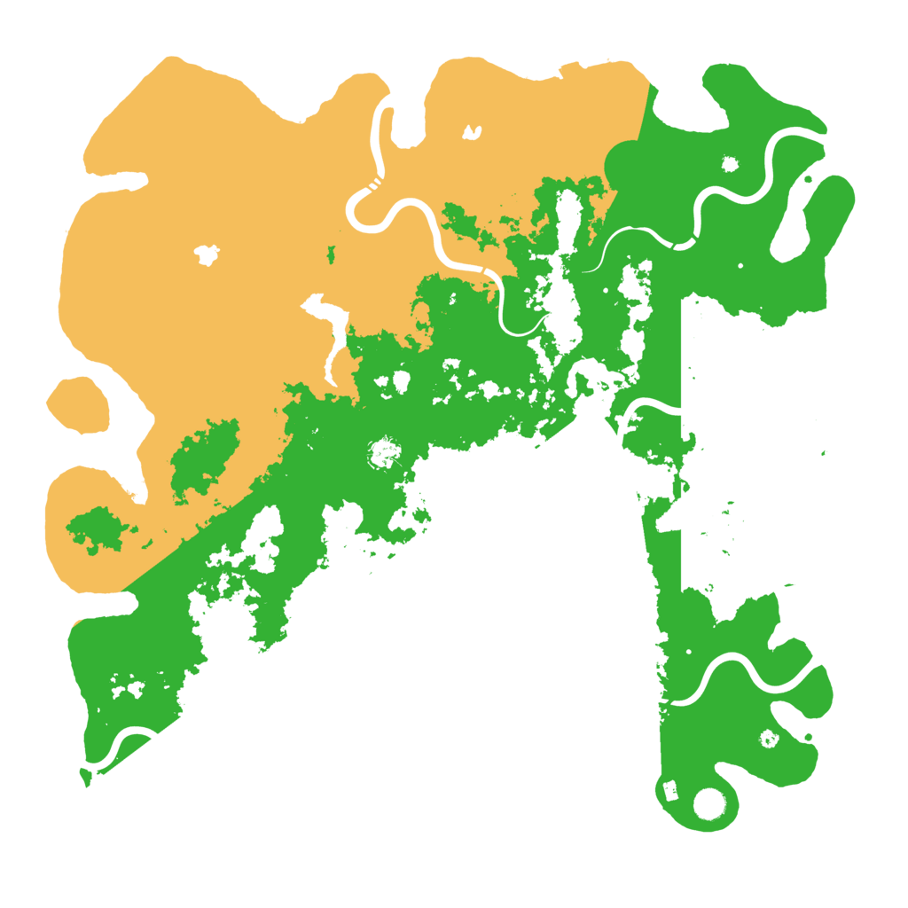 Biome Rust Map: Procedural Map, Size: 5000, Seed: 14042