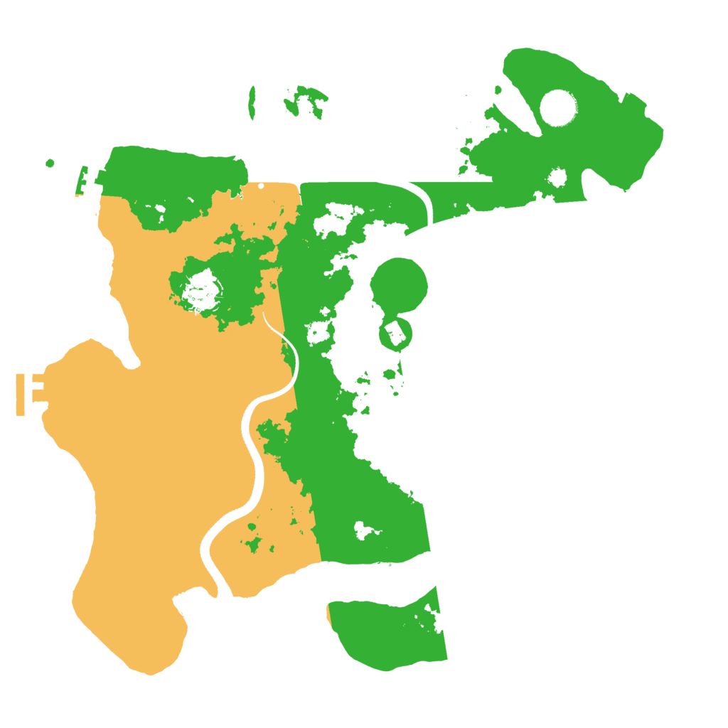 Biome Rust Map: Procedural Map, Size: 3500, Seed: 88451878