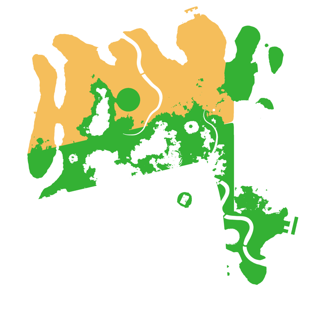 Biome Rust Map: Procedural Map, Size: 3500, Seed: 653009153