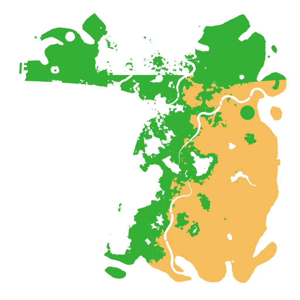 Biome Rust Map: Procedural Map, Size: 5500, Seed: 52345