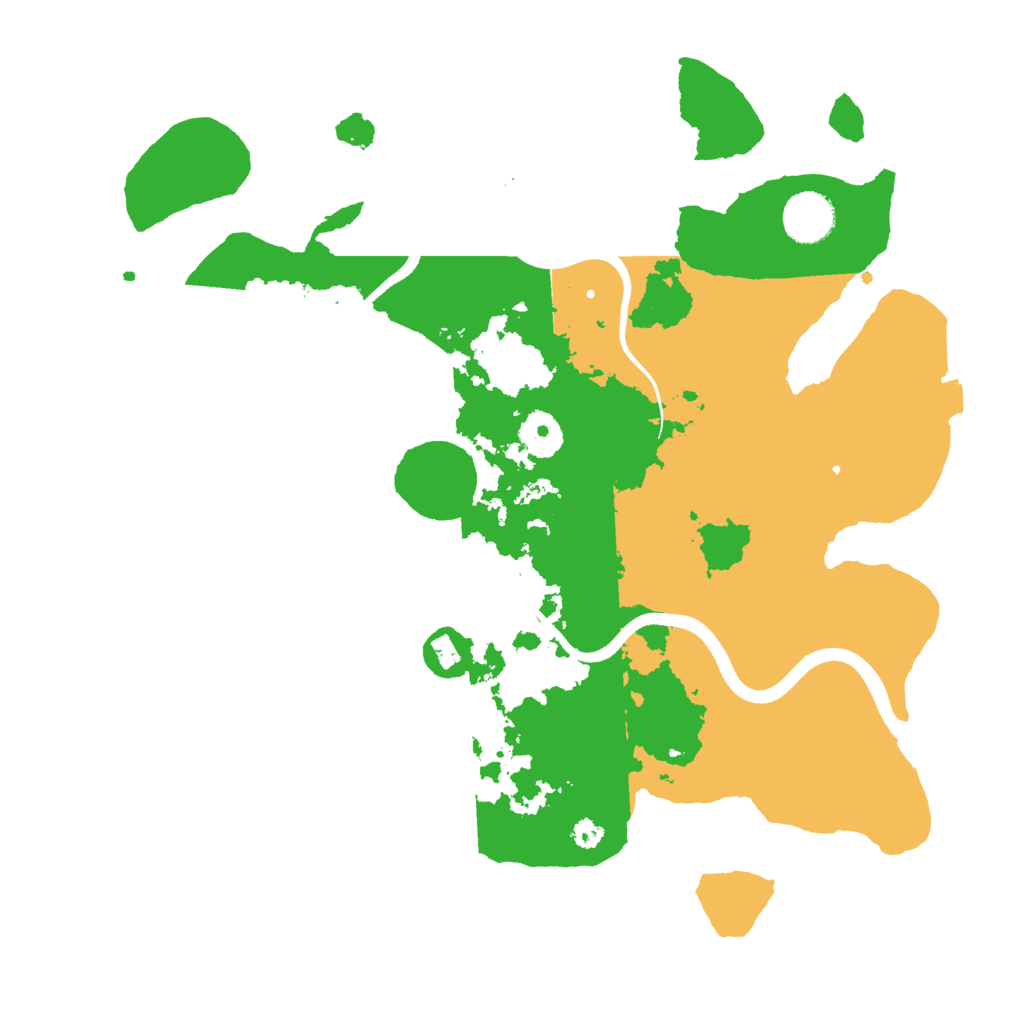 Biome Rust Map: Procedural Map, Size: 3500, Seed: 414889377
