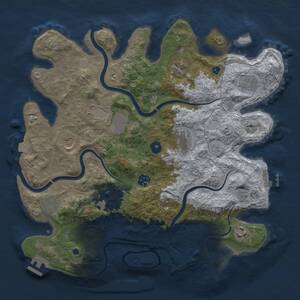 Thumbnail Rust Map: Procedural Map, Size: 3800, Seed: 31081978, 16 Monuments