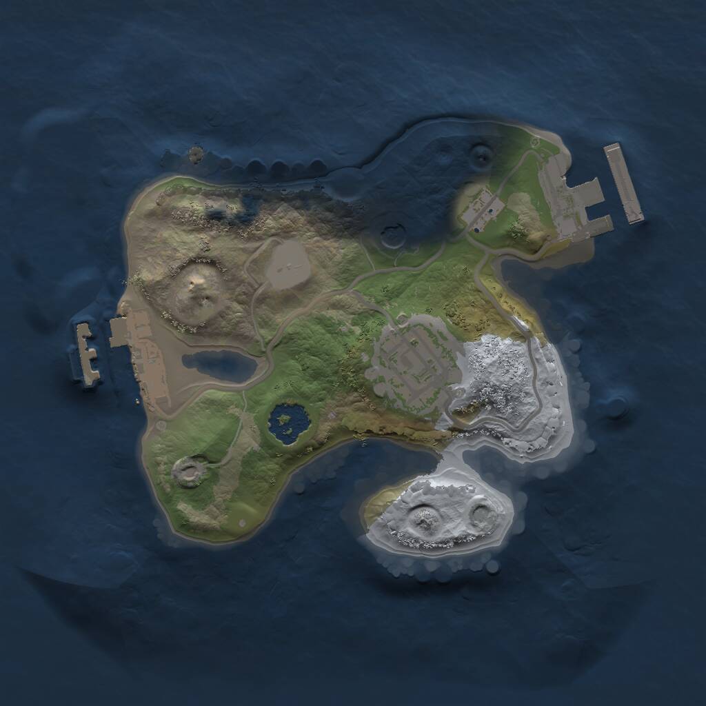 Rust Map: Procedural Map, Size: 1750, Seed: 1890454123, 5 Monuments