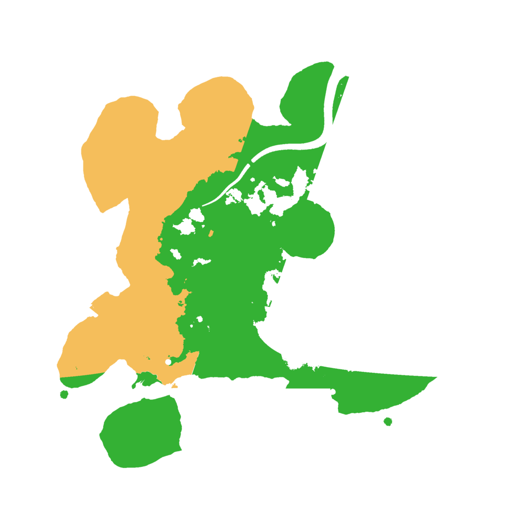 Biome Rust Map: Procedural Map, Size: 2500, Seed: 2025091615