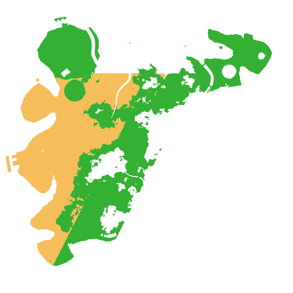 Biome Rust Map: Procedural Map, Size: 3700, Seed: 1211417164