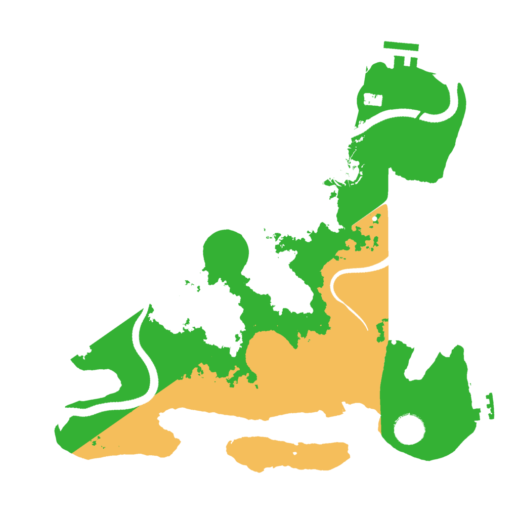 Biome Rust Map: Procedural Map, Size: 3000, Seed: 104562886