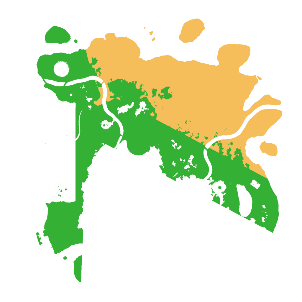Biome Rust Map: Procedural Map, Size: 3500, Seed: 1099151918