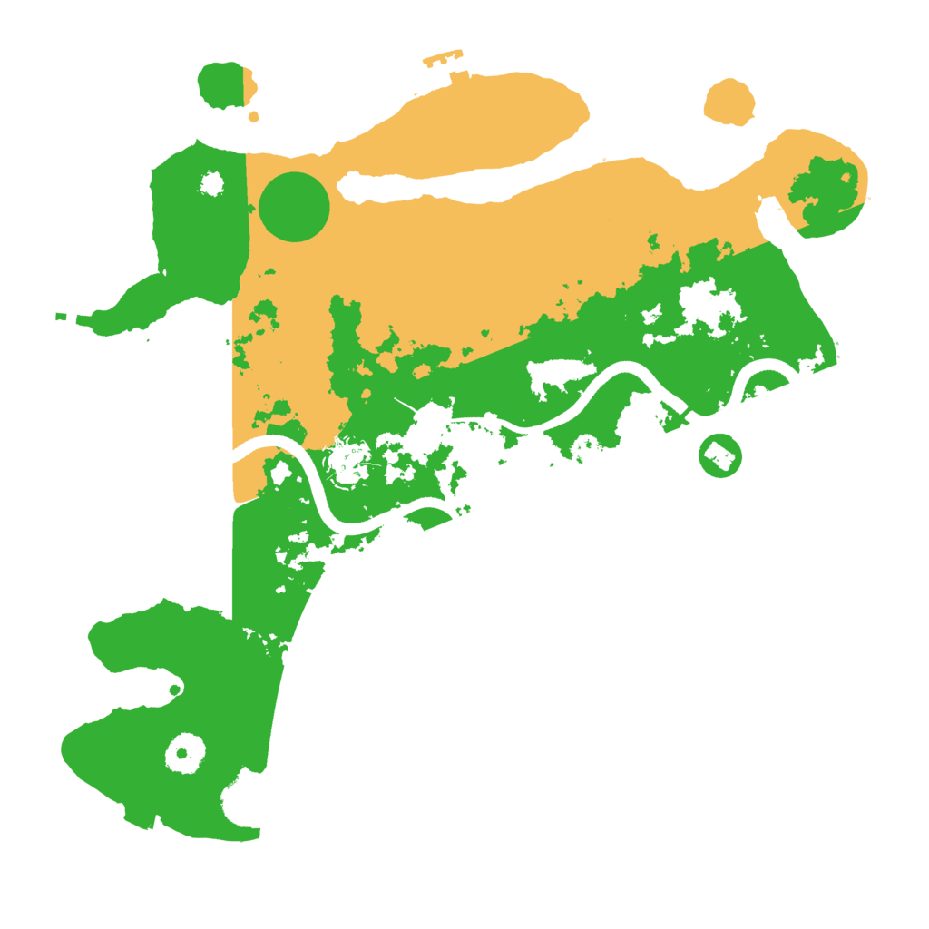Biome Rust Map: Procedural Map, Size: 3500, Seed: 8347219