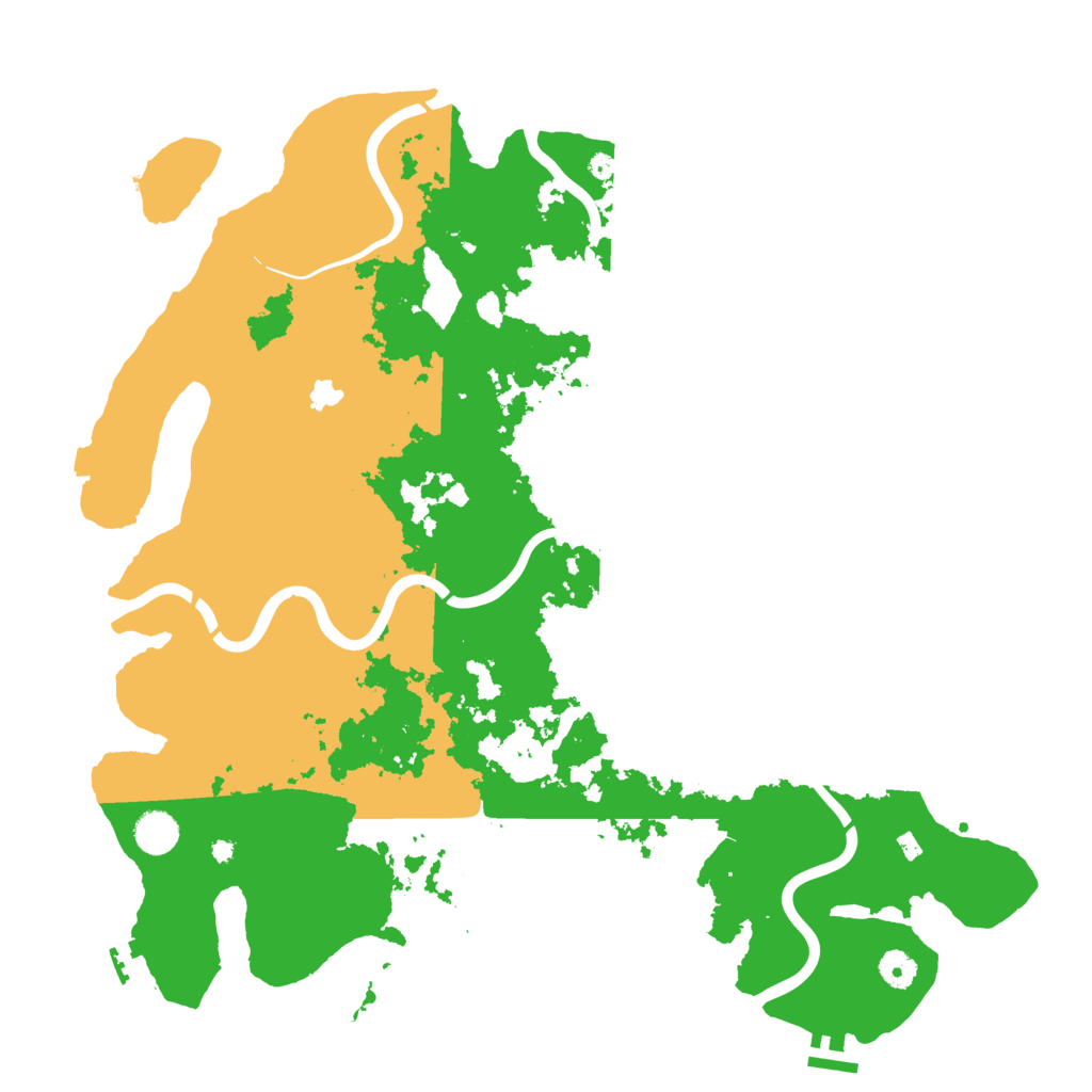 Biome Rust Map: Procedural Map, Size: 4400, Seed: 1124895101