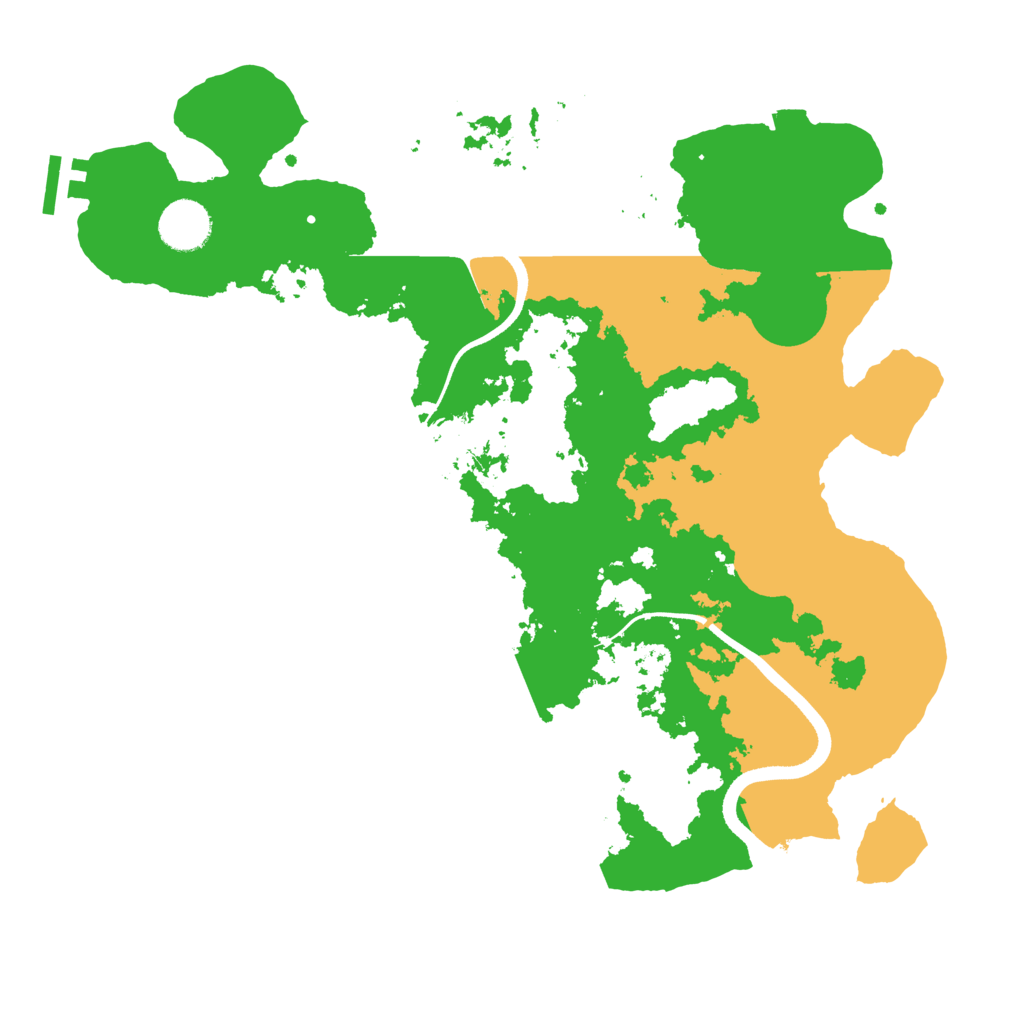 Biome Rust Map: Procedural Map, Size: 3500, Seed: 1230910582