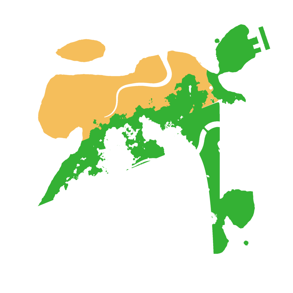 Biome Rust Map: Procedural Map, Size: 2500, Seed: 5518620