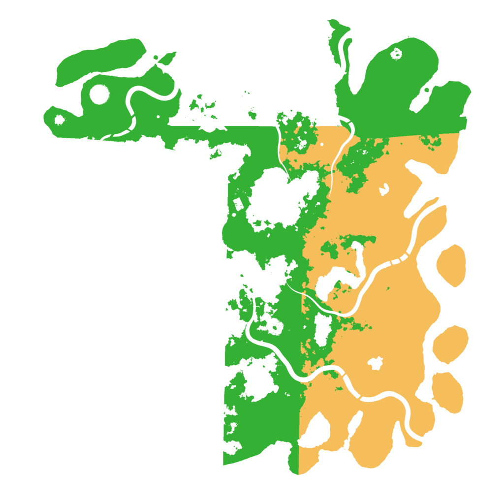 Biome Rust Map: Procedural Map, Size: 4500, Seed: 1363112811