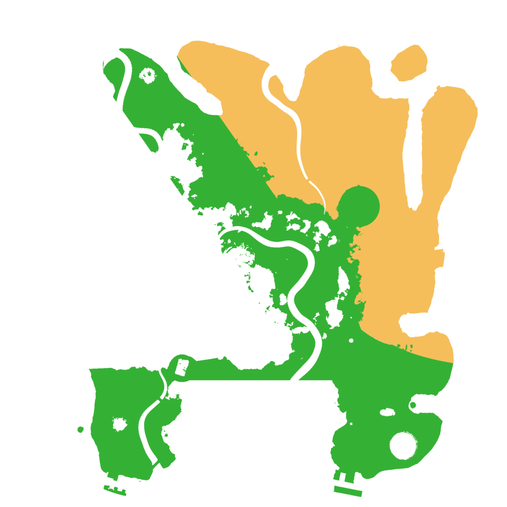 Biome Rust Map: Procedural Map, Size: 3300, Seed: 613997056