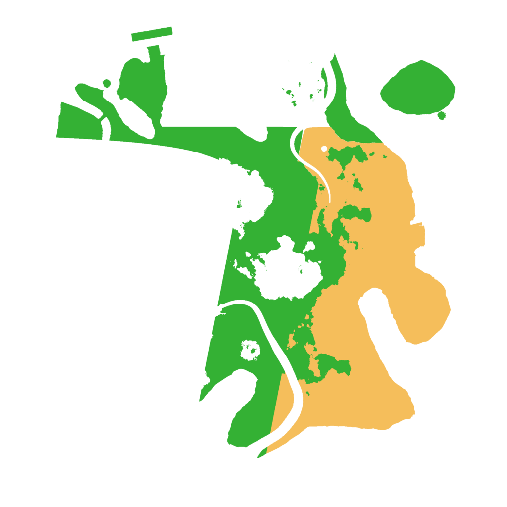 Biome Rust Map: Procedural Map, Size: 2500, Seed: 377669323