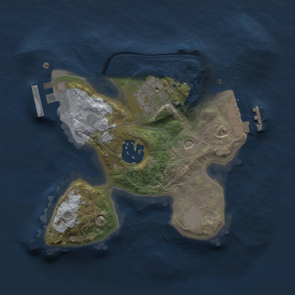 Rust Map: Procedural Map, Size: 1900, Seed: 1326050545, 6 Monuments