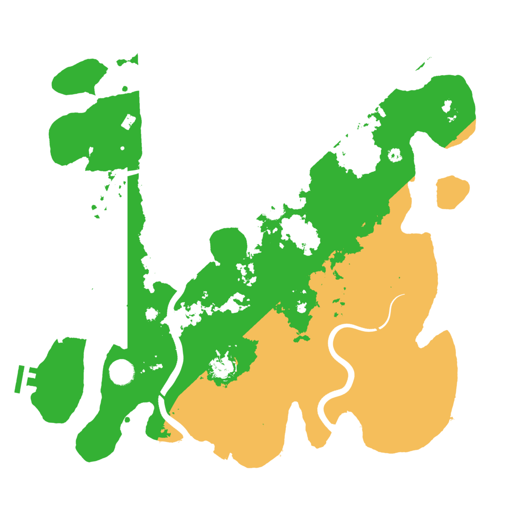 Biome Rust Map: Procedural Map, Size: 3700, Seed: 99858884