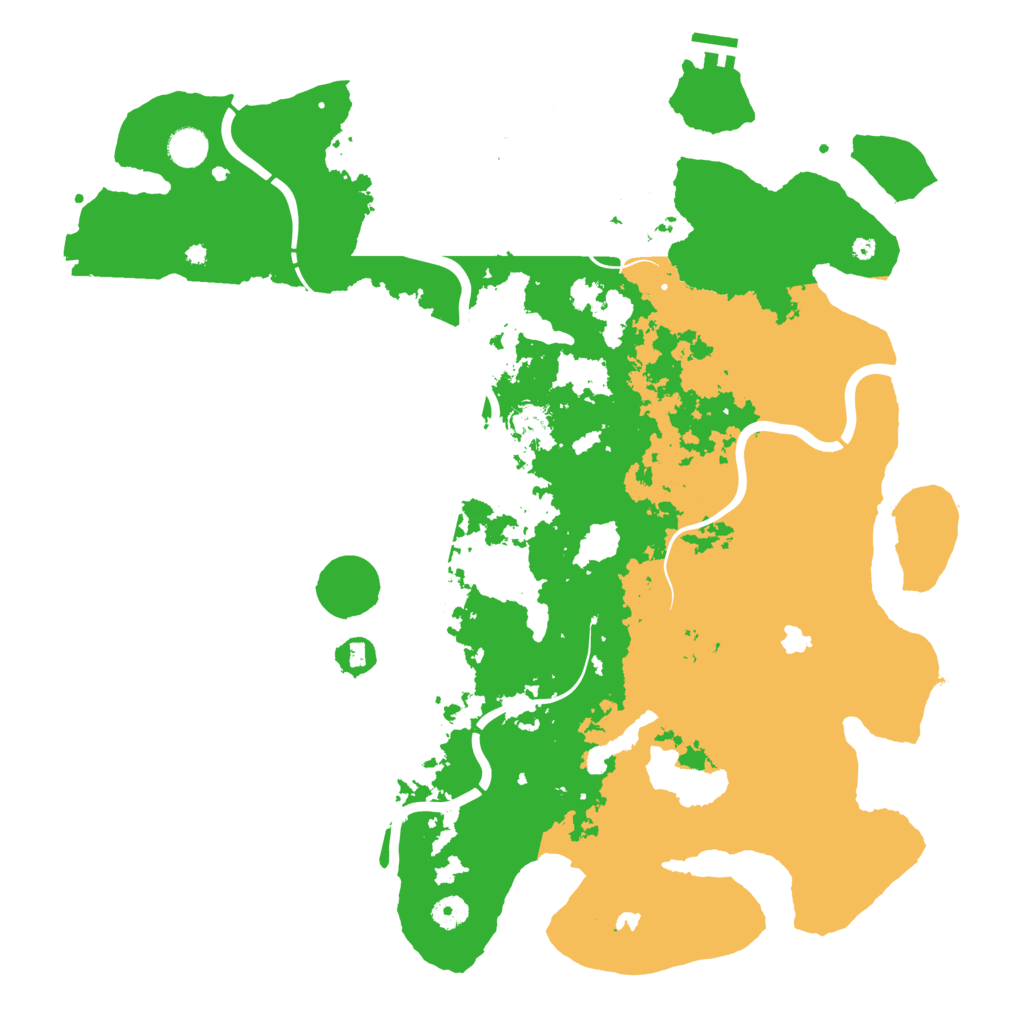 Biome Rust Map: Procedural Map, Size: 4500, Seed: 231730121