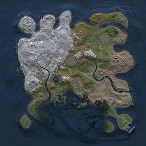 Thumbnail Rust Map: Procedural Map, Size: 3450, Seed: 234234, 12 Monuments